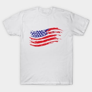 American Flag - Face Mask T-Shirt